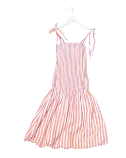Size 8 | Torannce Shirred Stripe Dress