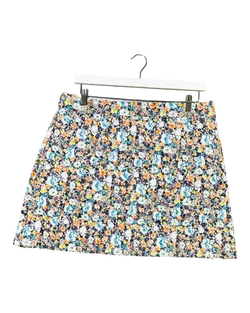 Size 16 | Kuwaii Embroidered Floral Mini Skirt