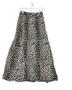 Size 38 (S) | Ganni Sheer Leopard Maxi Skirt