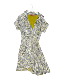 Size M | Missoni Zig-Zag Asymmetric Midi Dress