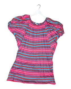 Size M | Kenzo Paris Dress Cotton Striped Mini Dress