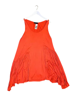 Size 3 (L) | Comma Gathered Orange Mini Dress