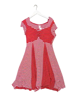 Size 14 | Fool Stripey Red Hooded Dress