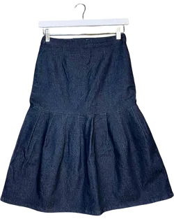 Size 8 | Leonard St Denim Dropwaist Midi Skirt
