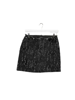 Size XS | Alpha60 Distressed Denim Skirt