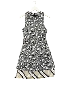 Size M | Opening Ceremony Black Floral Midi Dress