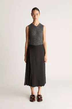 Myles Wool Pleat Skirt
