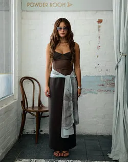 Eyes On Me Maxi Dress (Chocolate)