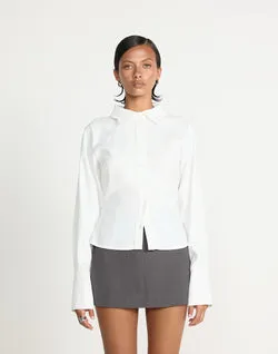 Rosalinda Mini Skirt (Textured Slate)