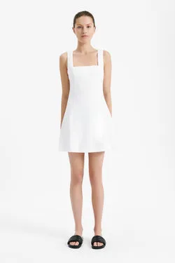 BREANNA LINEN MINI DRESS