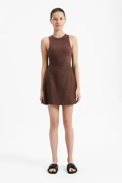 RYNN LINEN MINI SKIRT