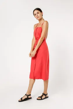 ISLA LINEN MIDI DRESS