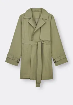 THE CLASSIC TRENCH JACKET - SAGE GREEN