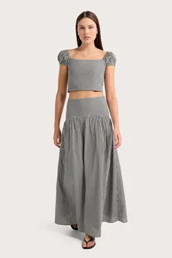 Alessandra Skirt - Noir Gingham