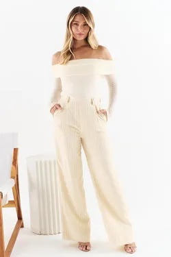 MON RENN Bahia Pinstripe Pant - FINAL SALE