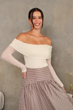 Nomad Top - Cream by MON RENN - FINAL SALE