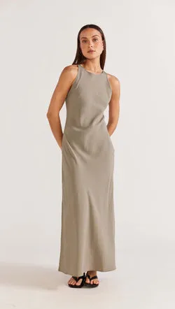 Olina Bias Midi Dress