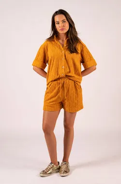 Demi Towelling Short - Cocoa