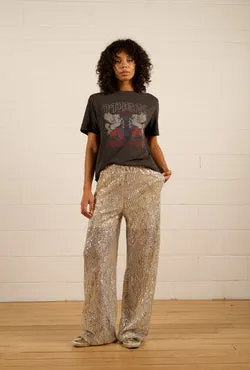 Kat Sequin Pants - Champagne