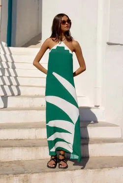 Ollie Dress In Jungle Palm