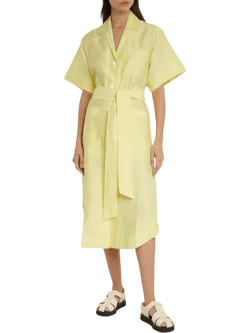 Size 0 (XS) | Lee Matthews Sparrow Shirt Midi Dress