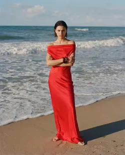 Pearl Dress Red