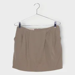 Waistband Pleat Mini Skirt