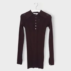 Knit Long Sleeve Mini Dress