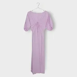 Cotton Keyhole Donovan Midi Dress