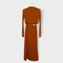 Knit Cut Out Maxi Dress