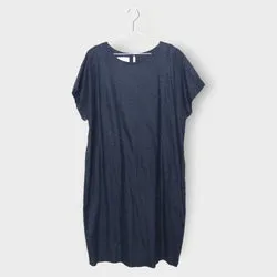 Woven Smock Midi Dress