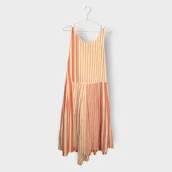 Cotton Striped Maxi Dress