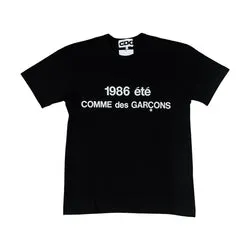 (NEW) COMME DES GARÇONS 1986 T-SHIRT - BLACK
