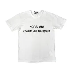 (NEW) COMME DES GARÇONS 1986 T-SHIRT - WHITE