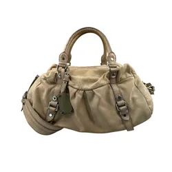 MARC JACOBS SLOUCHY 2-WAY SHOULDER BAG - TAN