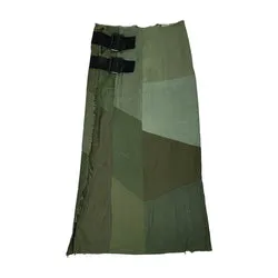 REBUILD BY NEEDLES DISTRESSED PATCHWORK MAXI SKIRT