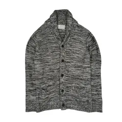 TORNADO MART BUTTON UP CARDIGAN - GREY