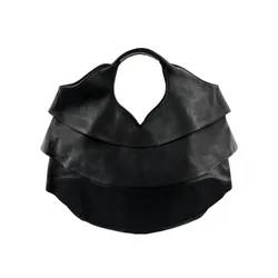 MICHIAMO CIRCULAR LEATHER SHOULDER BAG