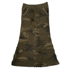 G.O.A CAMO CARGO ZIP SKIRT