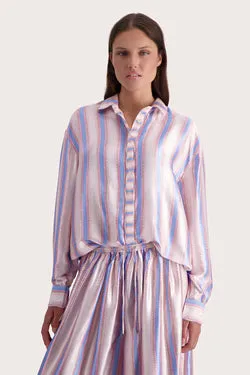 Amara Shirt - Cornflower Stripe