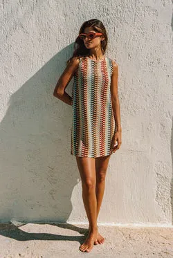 Poolside Mini Dress In Cabana