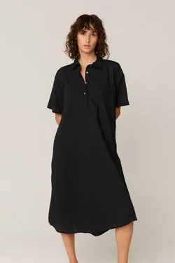 LALA SHIRT DRESS - NOIR