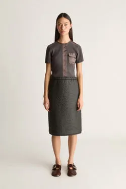 Puff Midi Skirt