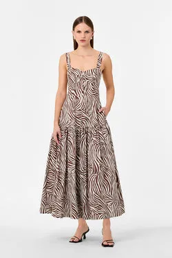 VALERIA DRESS - STRIATA PRINT
