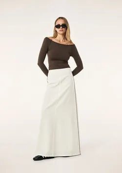 RESIDENCY SKIRT IN WHISPER WHITE