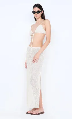 EDITH MAXI SKIRT - BUTTERCREAM