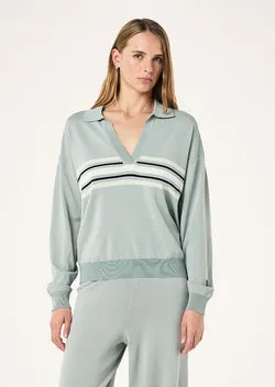 RETREAT COLLAR KNIT IN STEEL