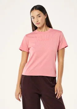 REWIND TEE IN WASHED DUSTY PINK