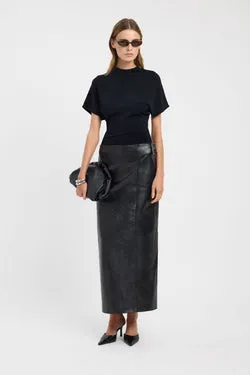 Heavy Phoenix Belted Maxi Skirt