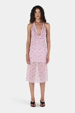 Moss Multi Skirt Light Pink Spot